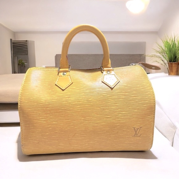 Louis Vuitton Yellow Epi Leather Speedy 25 - Picture 10 of 16